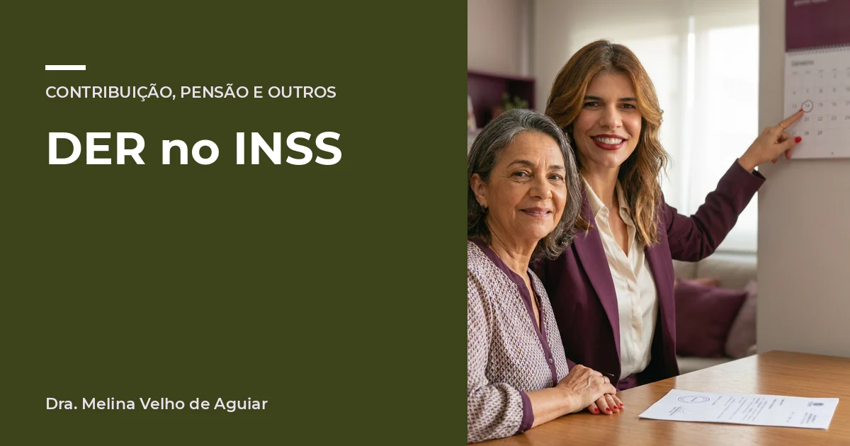 DER no INSS. A advogada Melina Velho de Aguiar com uma viúva de uns 60 anos, com a carta do INSS.